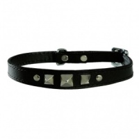 Black Rock Bobby Leather Cat Collar